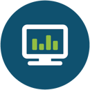 Icon illustrating the data analysis approaches for Bioinformatics services Icon illustrating the data analysis approaches for Bioinformatics services