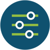 Icon Customisation illustrating the customization approaches for Bioinformatics services Icon Customisation illustrating the customization approaches for Bioinformatics services